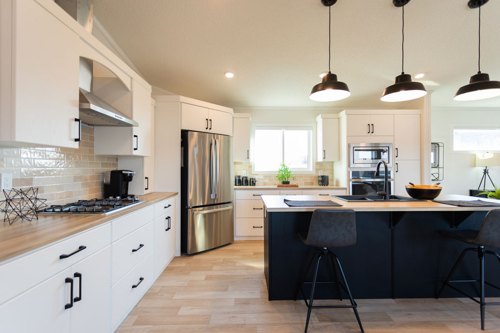 Kitchen, Dining Room and Living Room